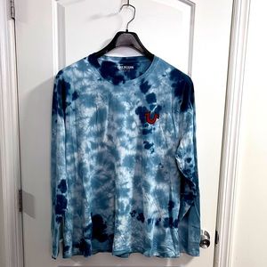 New w/ Tag • Men’s True Religion Blue Tie-Dye Long Sleeve T-Shirt XXXL slim fit.